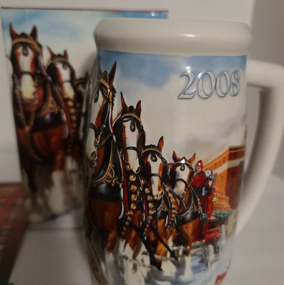 Budweiser Holiday Stein